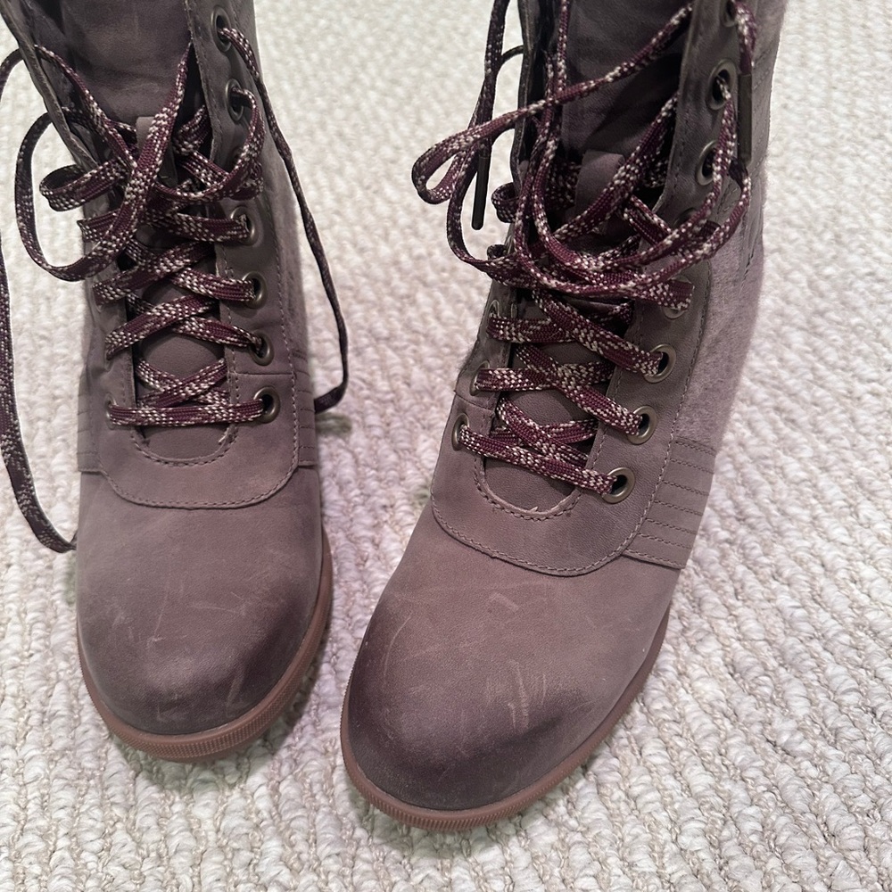 Sorel Women's Lace-Up Boots in Espresso Brown